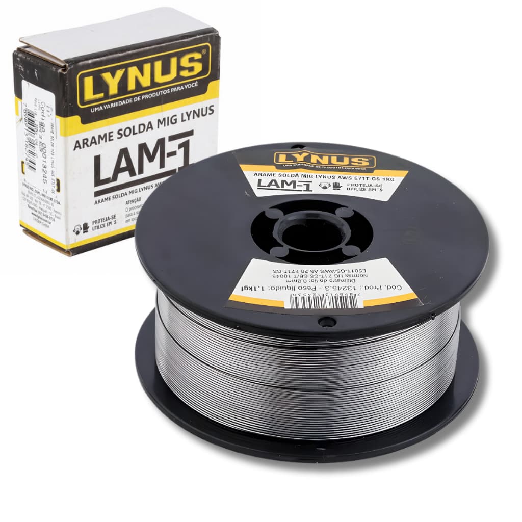 Arame De Solda Mig 0,8 Mm Sem Gás Lynus