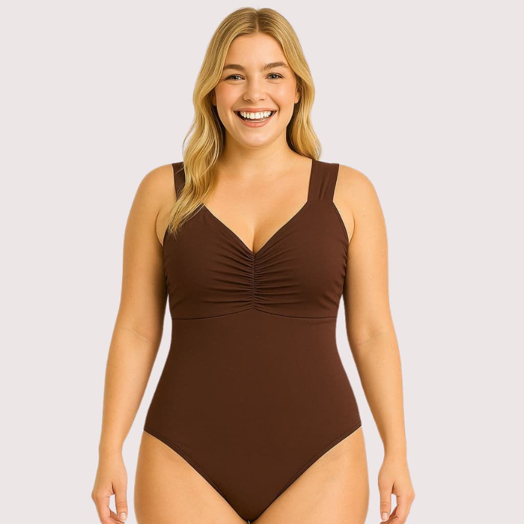 Maiô Moda Praia Bojo Forrado Suplex Poliamida Modelo Liso