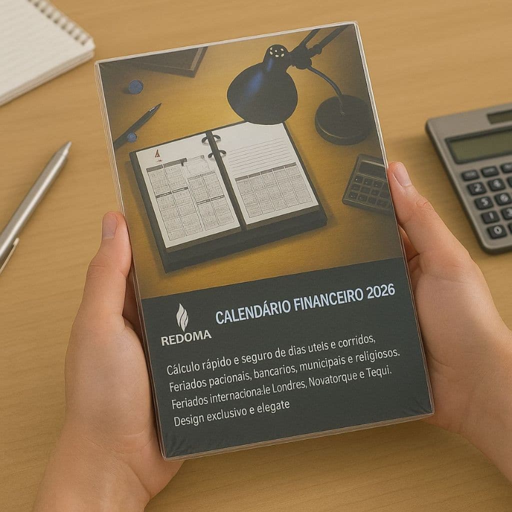 Refil Calendário Financeiro Redoma Ano 2026 MOD 360
