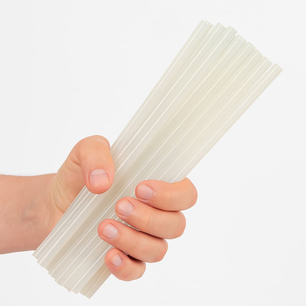 Kit com 30 ou 10 Uni Refil Cola Quente Bastão Fino 7mm – Alta Aderência para Artesanato