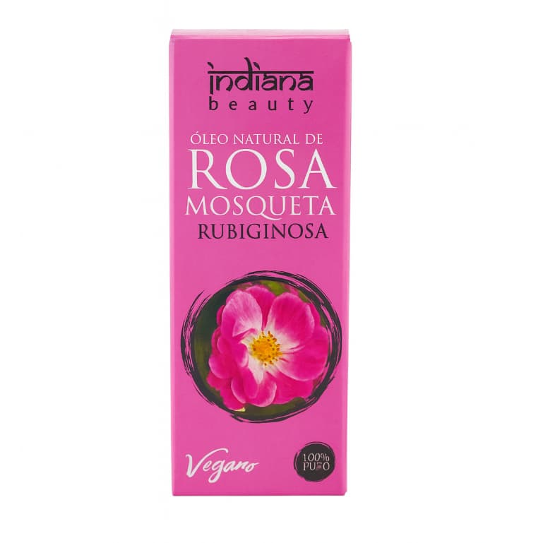 Óleo de Rosa Mosqueta Rubiginosa 100% Puro Indiana Beauty 10ml - Clareador e Hidratante