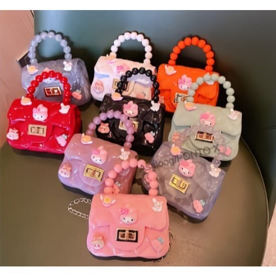 PONTOXY Bolsa Tote Com Pérolas De Geléia  / Mini Bolsas De Geléia Ref: C-12590