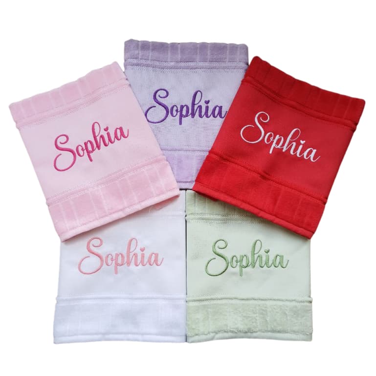 Toalha  30x45cm + nome bordado