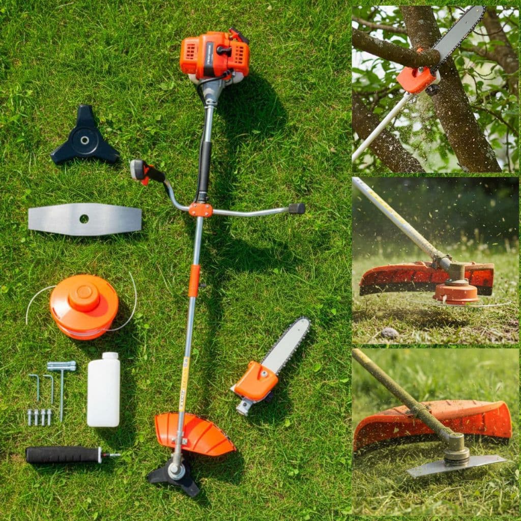 Roçadeira Com Motopoda Podagalhos Á Gasolina 75cc 3hp Multifuncional Profissional