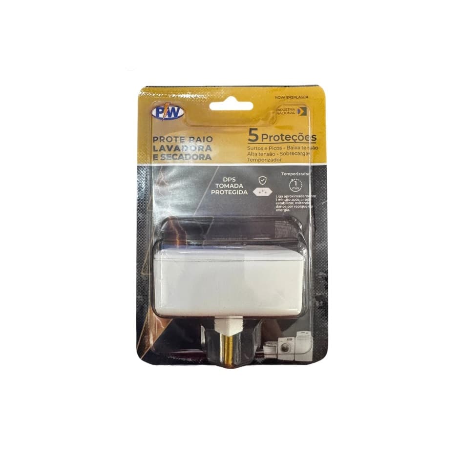 PROTE RAIO 10A/20A 127V ⚡ Protetor Contra Surto, Pico e Queda de Energia para Lavadora e Secadora