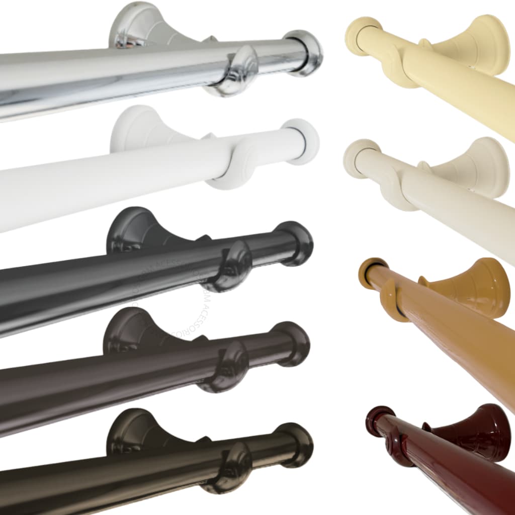 Kit Varão Cortina 3,00 Metros 19mm Varias Cores Simples