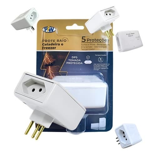 Protetor de Raios PROTERAIO 220V Geladeira e Freezer | Proteção Contra Picos e Quedas de Energia