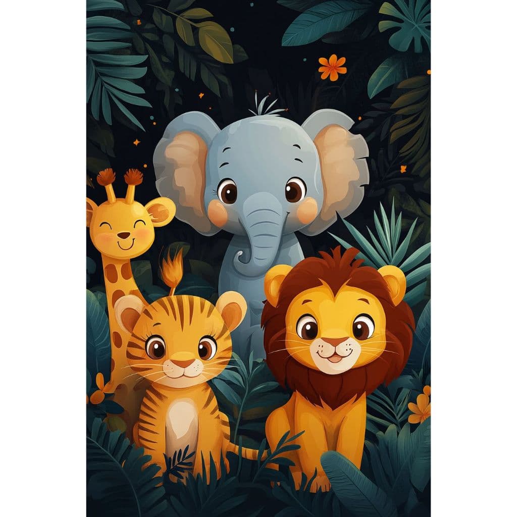 TOALHAS BANHO PRAIA PISCINA - MENINA E MENINO - TEMA SAFARI