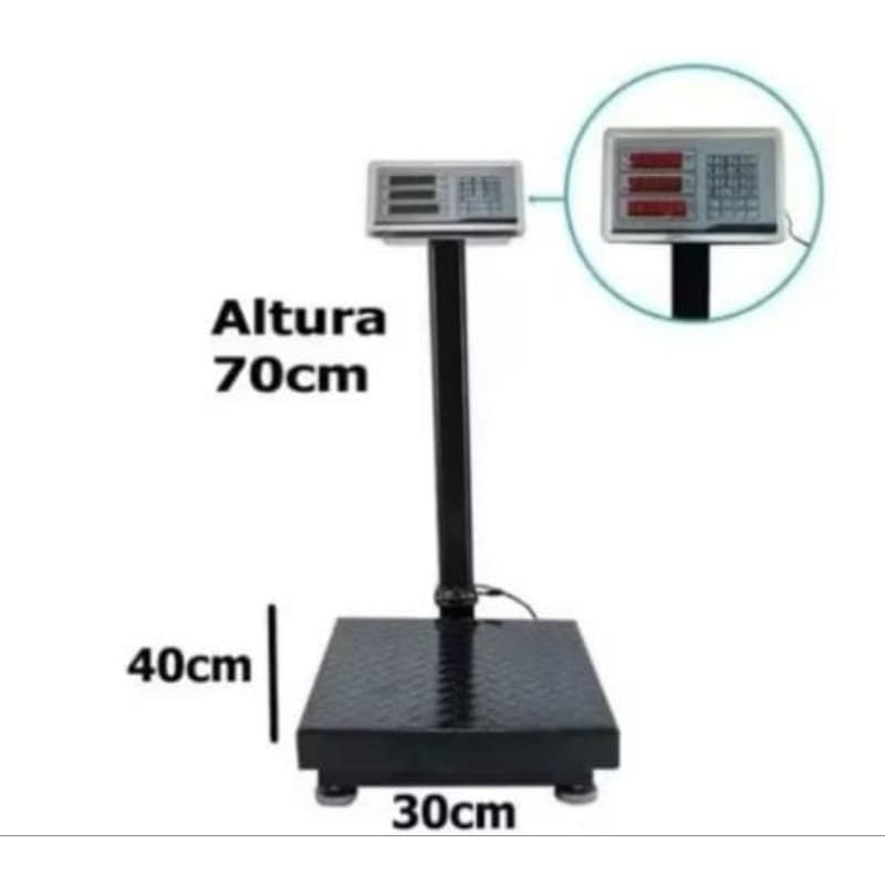 Balança Digital Industrial 200kg com Mastro. Bivolt
