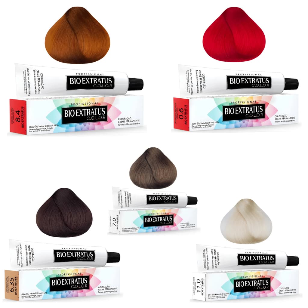 Tinta Profissional Para Cabelo  Color 60ml Cobertura Total Permanente - Todas as Cores