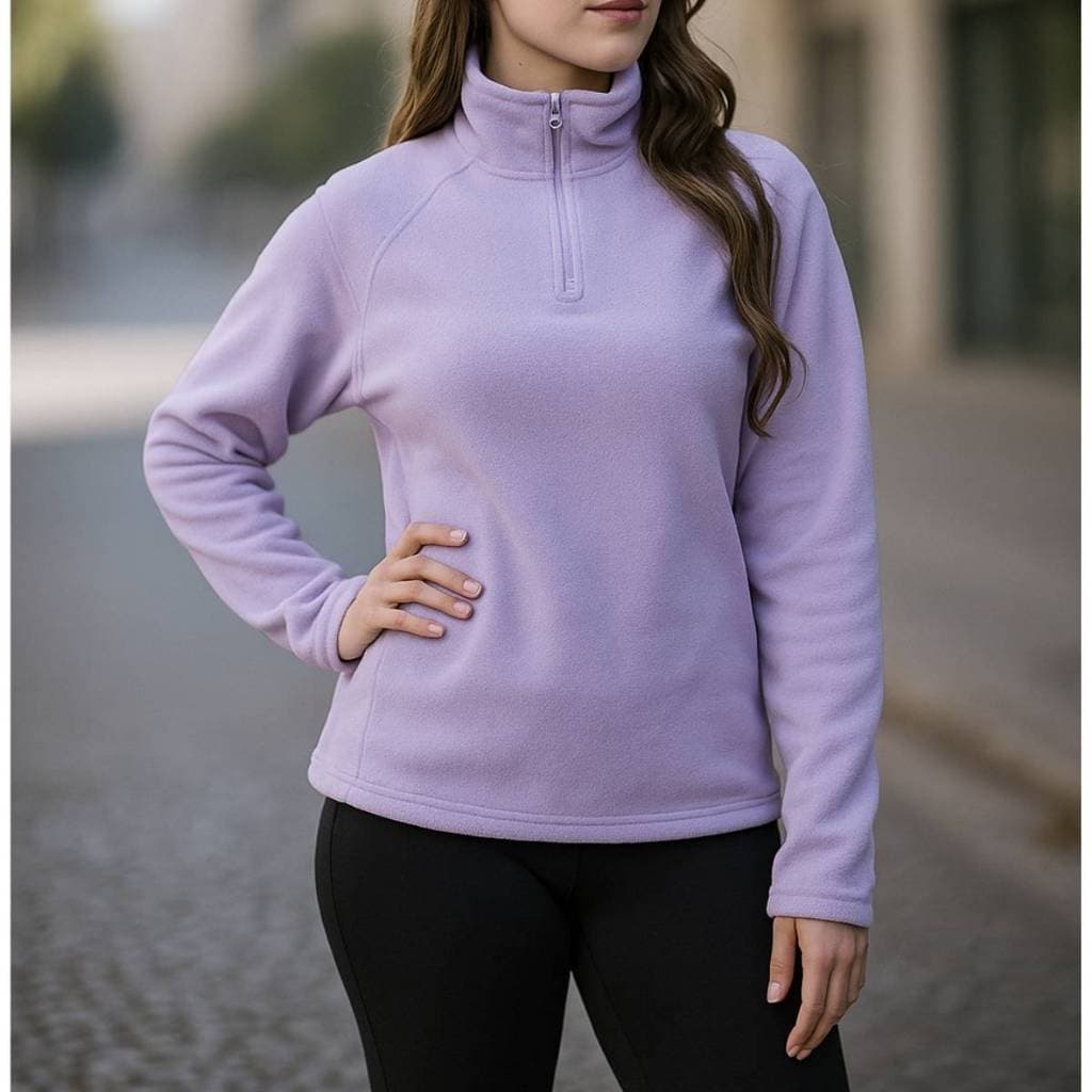 Fleece Feminino Treino Caminhada e Corrida Look Fitness Versátil Respirável Soft