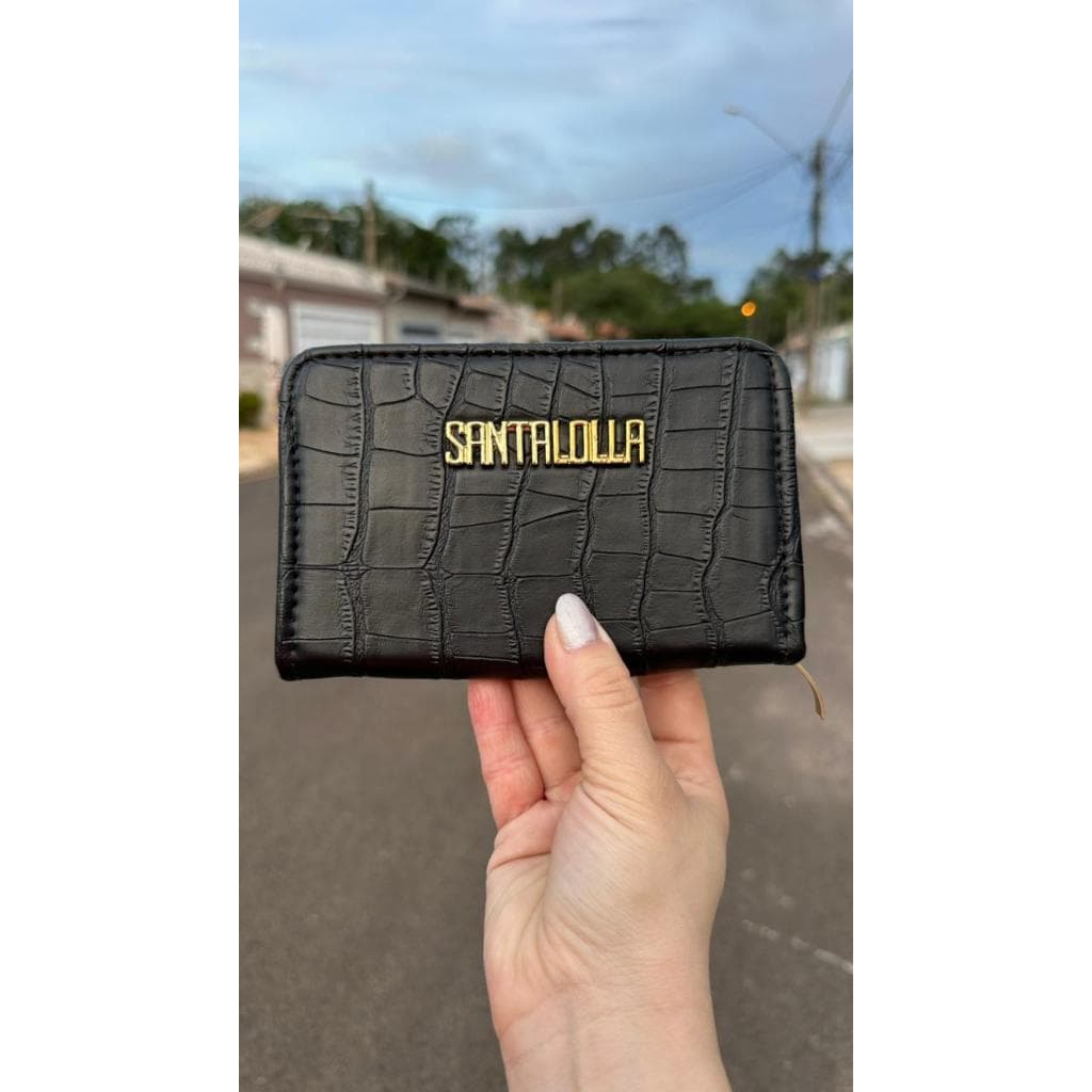CARTEIRA ZÍPER MULHER SANTA LOLLA/ FEMININA FINA LUXO LANÇAMENTO
