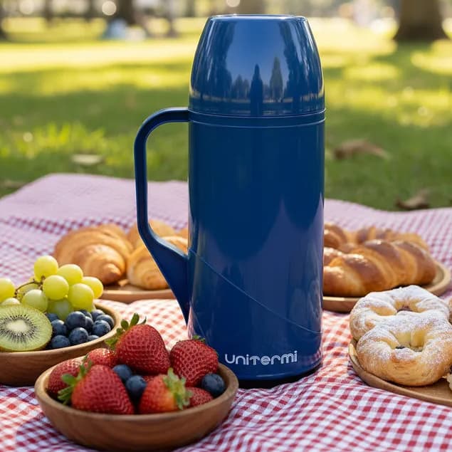 Garrafa Térmica De mesa café Roma 0,5 Litro Unitermi 500 ml de Rolha P/ Chá leite terere e chimarrão