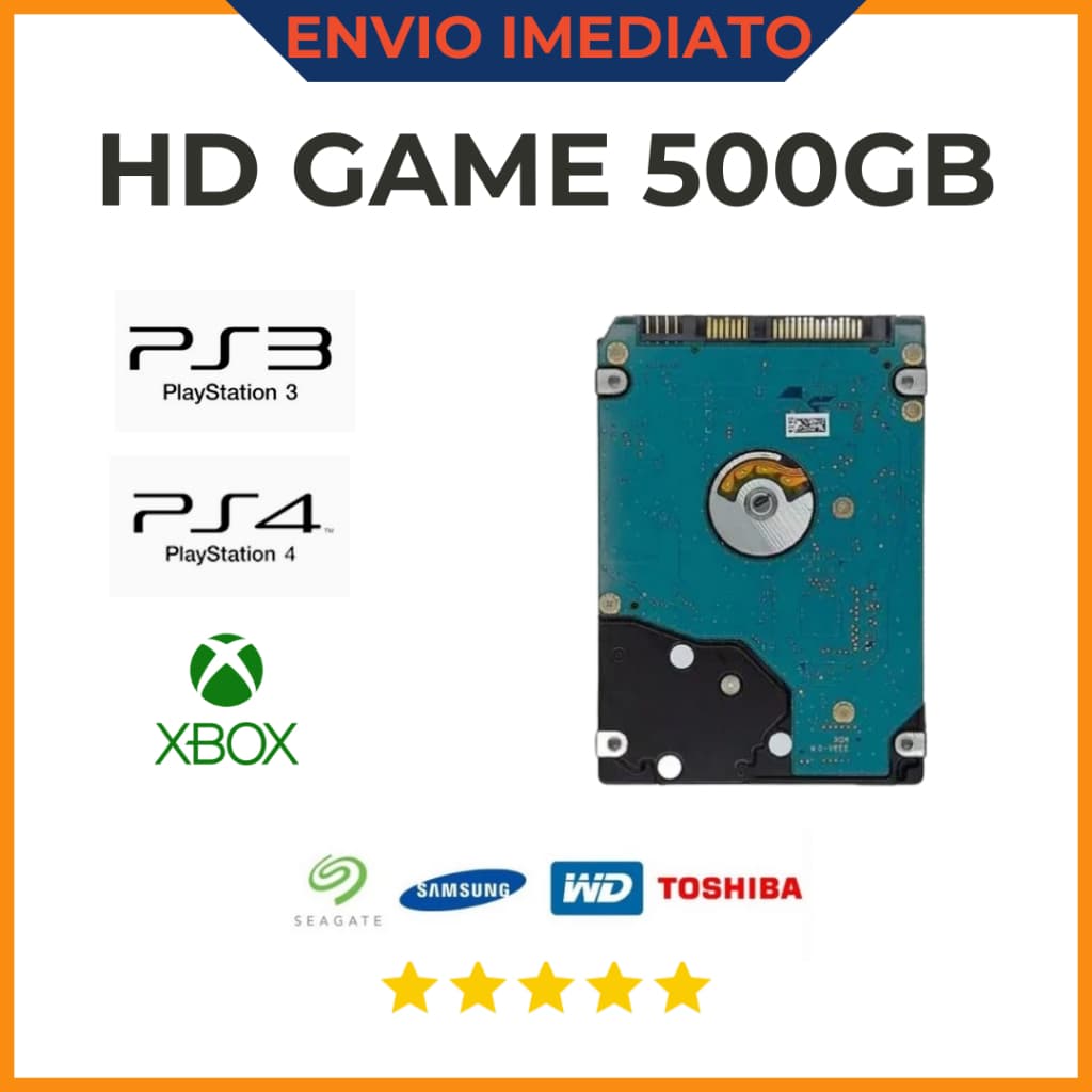 HD 500GB – Compatível com Notebook, PS3, PS4, Xbox 360 e Xbox One!