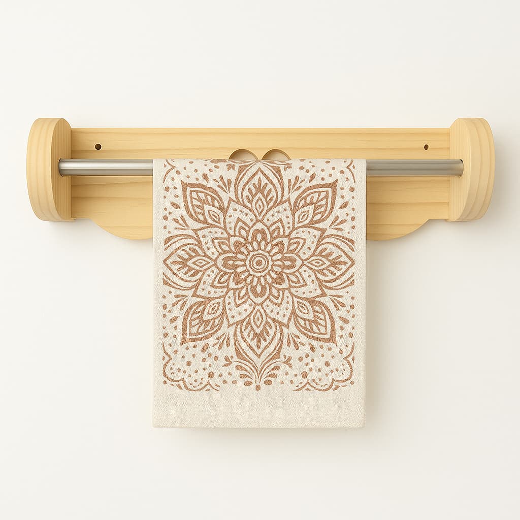 Suporte para Pano de Prato Moderno / Suporte Para Guardanapo Com Madeira e Ferro