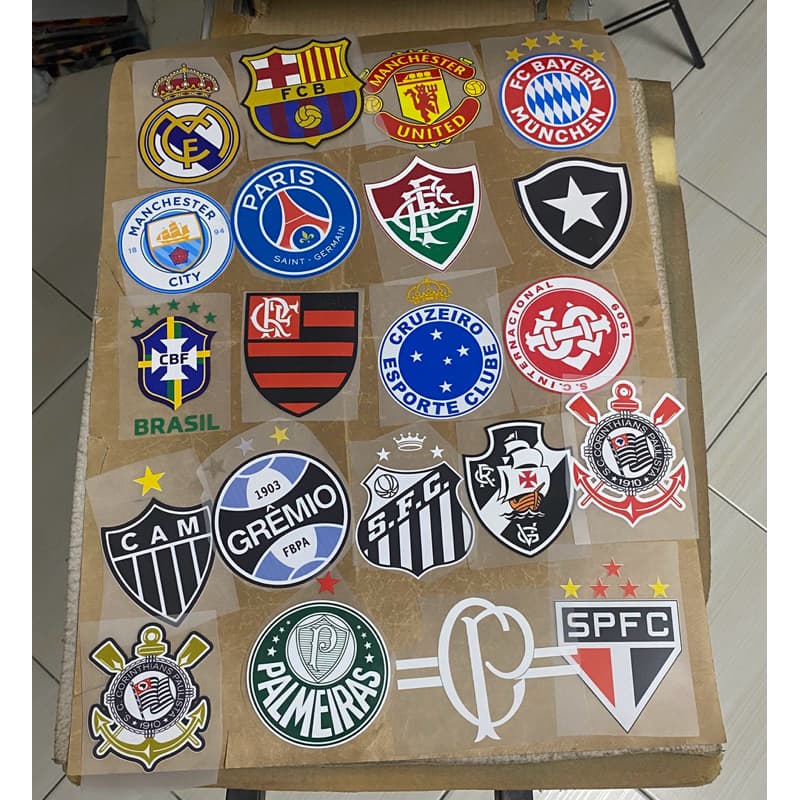 Logo escudo de times e seleções em termocolante para personalizar camisas e todo tipo de tecido