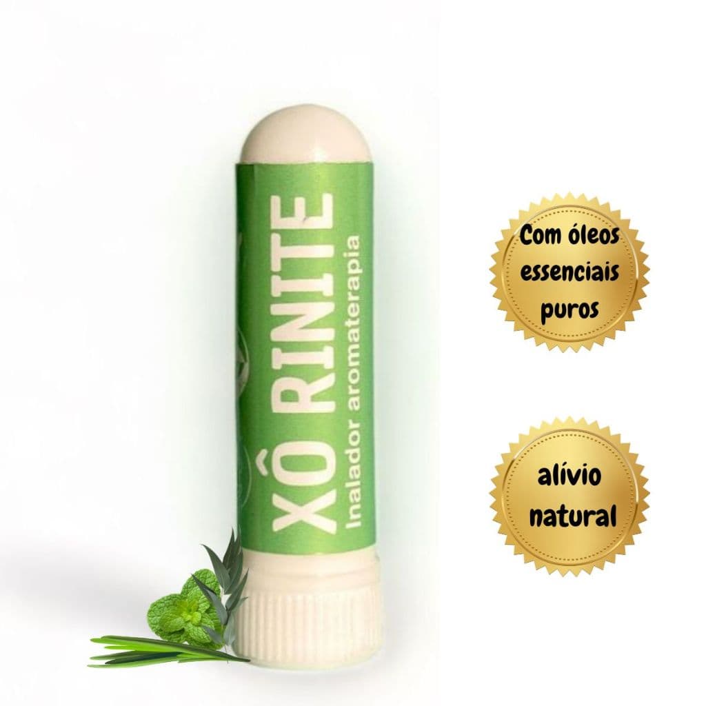 Inalador aromaterapia óleos essenciais - eucalipto, alecrim e hortelã pimenta