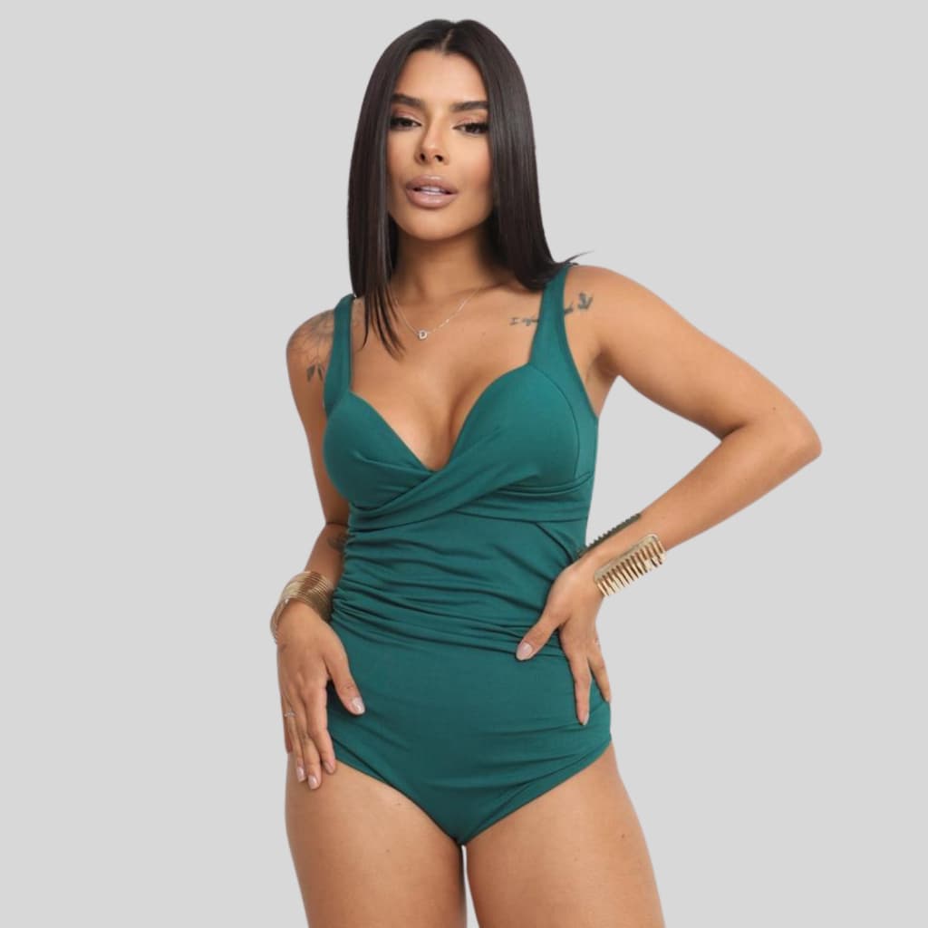 Body Maiô Feminino Afina Cintura Modelador Chapa Barriga
