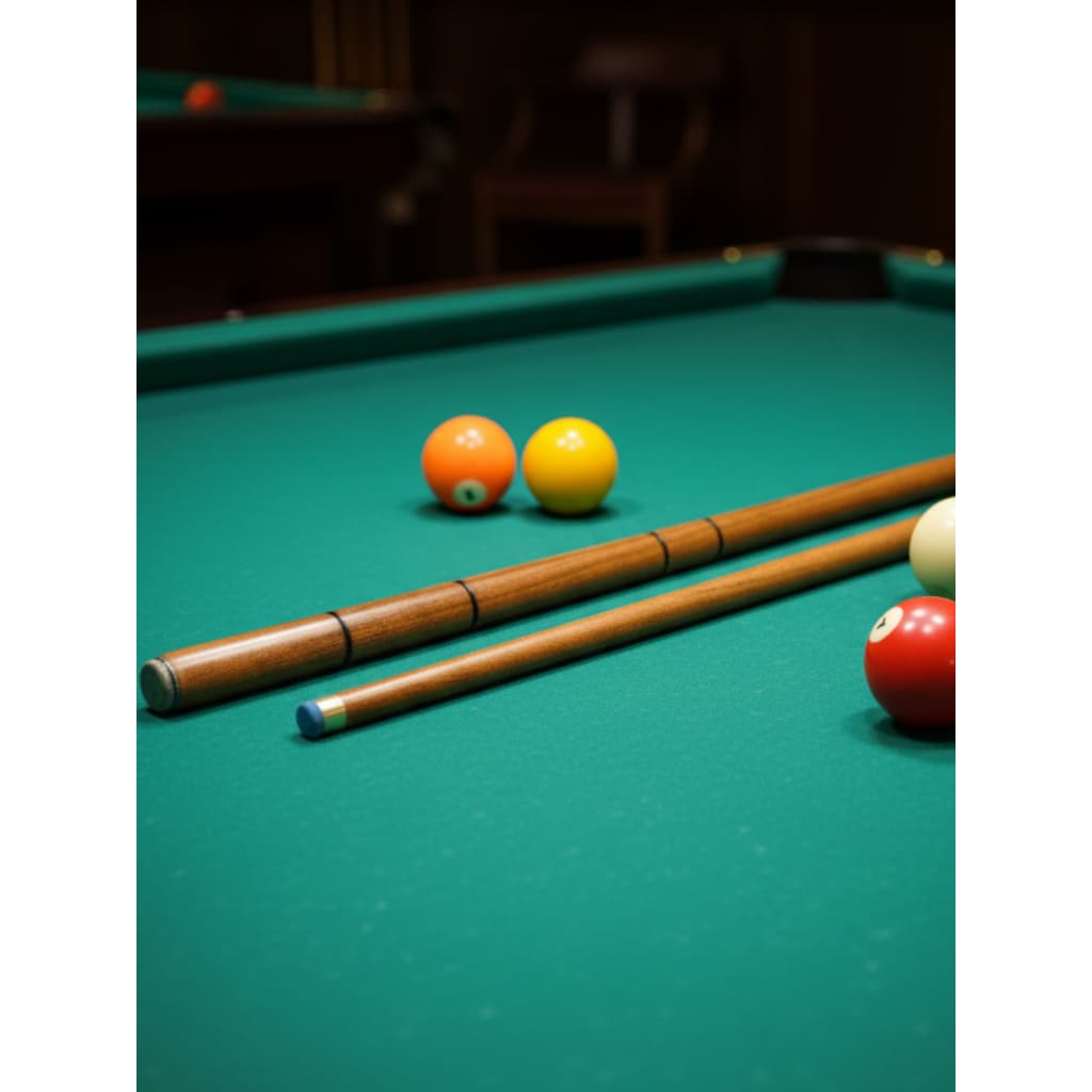 2 Tacos de Sinuca Ipê Com Sola de Couro 100% Reto