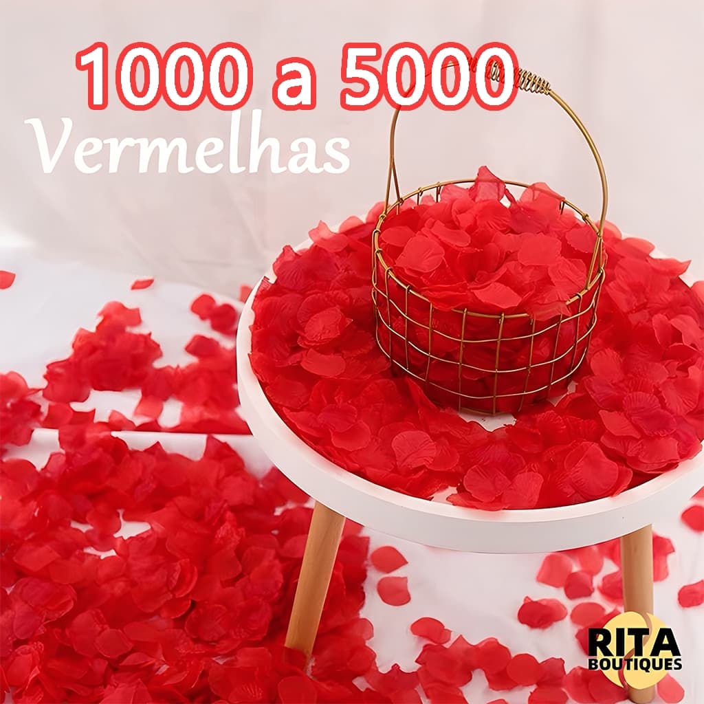 1000-5000 Pétalas De Rosas Artificiais Vermelha Kit Romantico Para Decoração Festas Casamento Fotografia