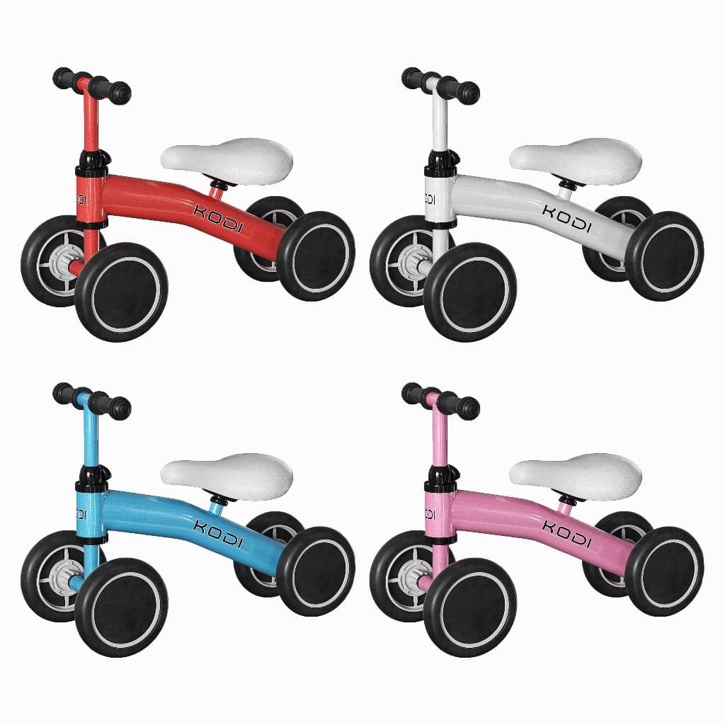 Bicicleta de Equilíbrio Castela Infantil - 4 Rodas Sem Pedal, Treino Seguro para Crianças de 1-3 Anos P14