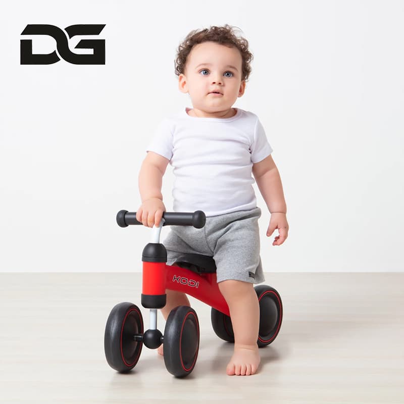 Bicicleta De Equilíbrio Andador 4 Rodas Sem Pedal Coloridas Para Crianças P14