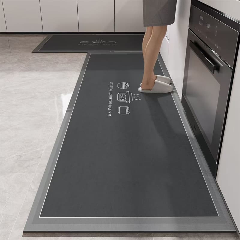 Tapete Passadeira Super Absorvente Piso De Banheiro Porta Antiderrapante De Cozinha