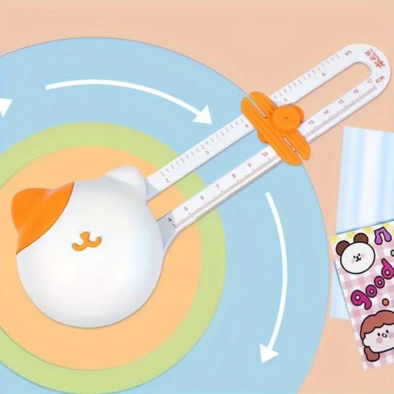 1 peça Cortador Circulo 360º Guilhotina Refiladora Circular 10 a 34 cm diâmetro