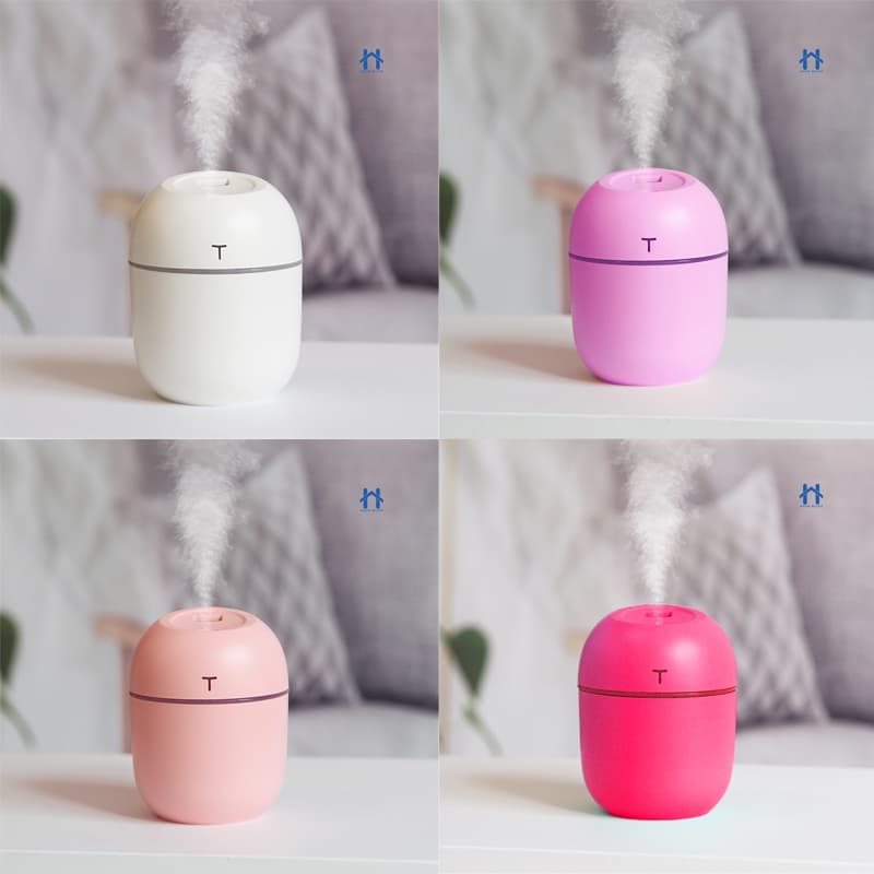 Mini Umidificador Difusor Aromatizador Portátil USB Led Purificador De Ar Casa Escritório Escola