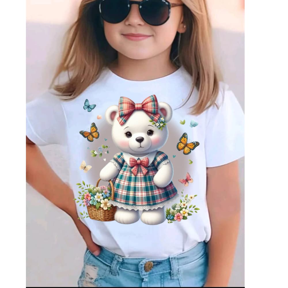 blusinha moda infantil feminina menina estampa fofa camiseta manga curta tamanhos 2 ao 14