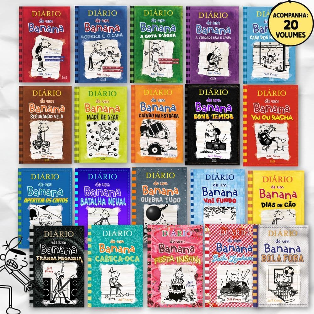 MONTE SEU KIT: COLEÇÃO DIÁRIO DE UM BANANA - (Leia a Descrição) Escolha quantos livros deseja!  - CAPA DURA NOVOS