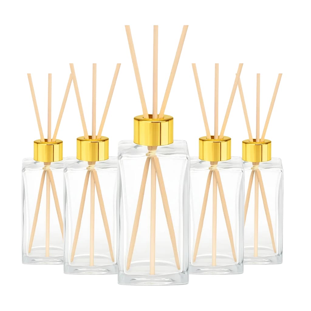 Kit 10 Frascos Difusor Vidro Retangular 250ml Aromatizador