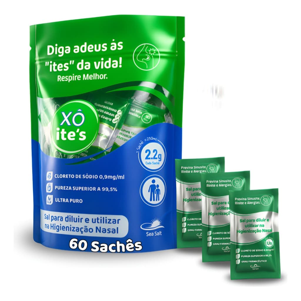 Solução Para Limpeza e Lavagem Nasal Cloreto de Sódio Xô Ites