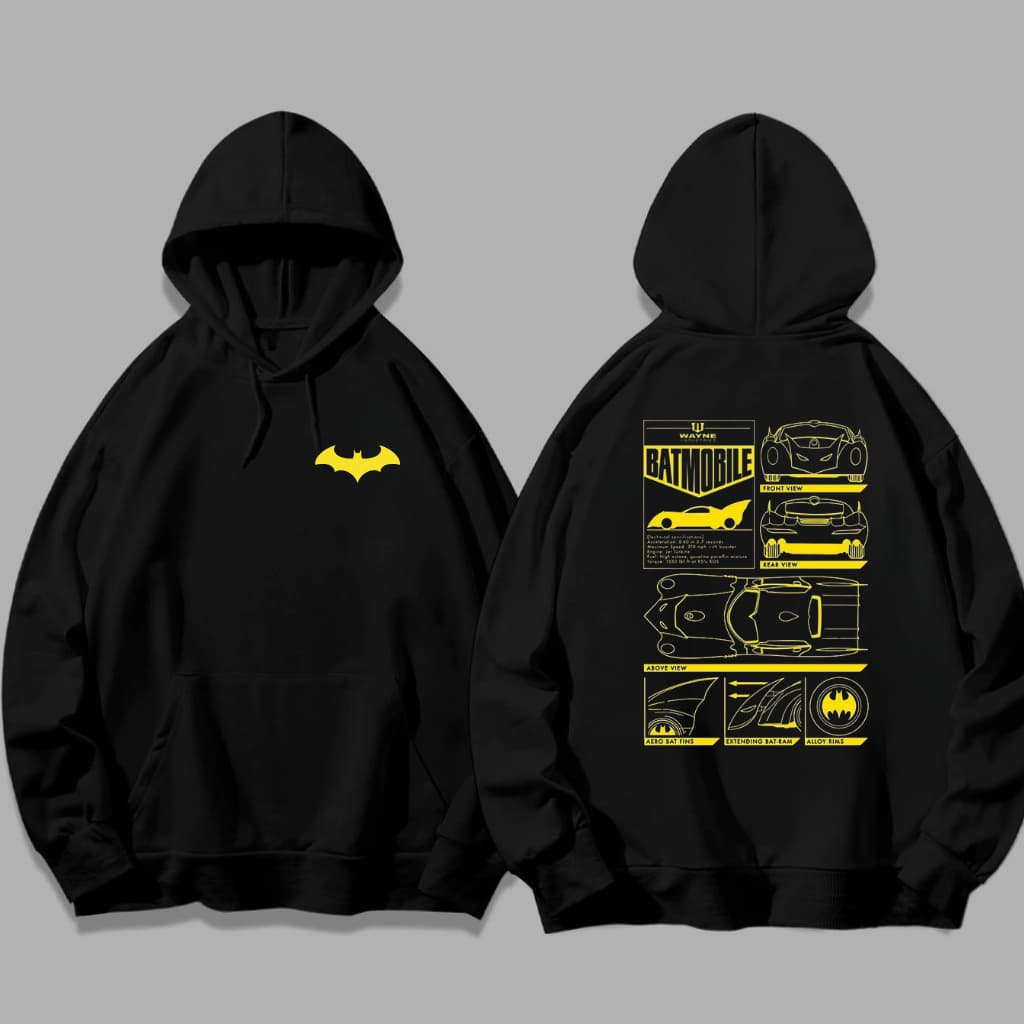 Moletom Blusa de Frio Ganguru Batmann Super Heroi Franelado Algodão Quentinho Lançamento Unissex