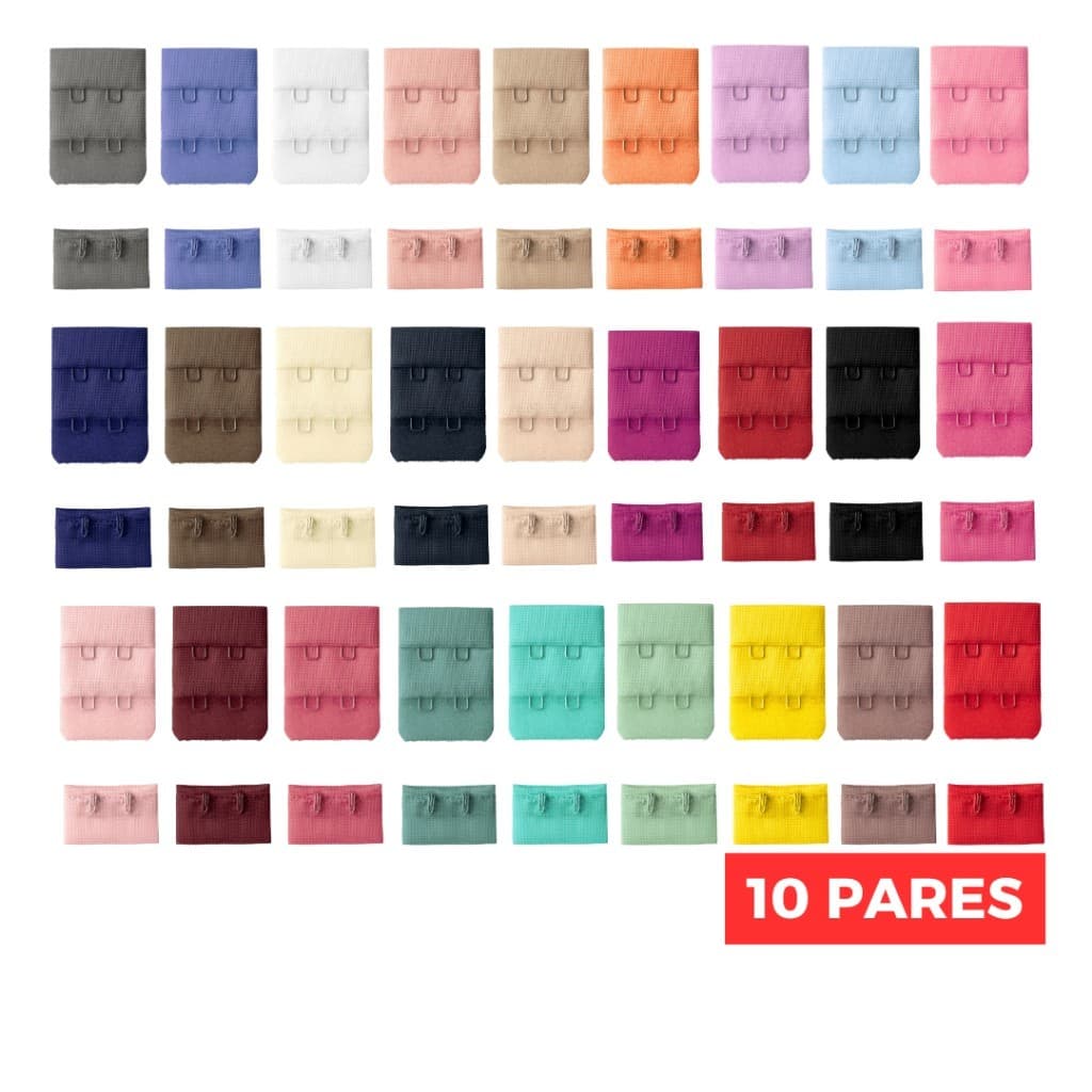 Colchete/Fecho para Sutiã DA160 DPL 30x40mm 10 pares Terlizzi Para Sutiã Body Colchetes Aviamento Costura Acabamento