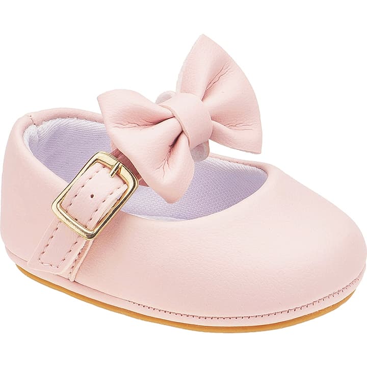 Sapatinho Infantil Bebê Menina com Laço Removível – Conforto e Estilo para Primeiros Passos