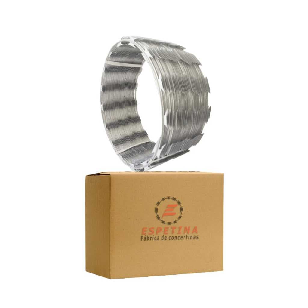 Rolo De Concertina 45 Cm Proteção Contra Invasões Galvalume