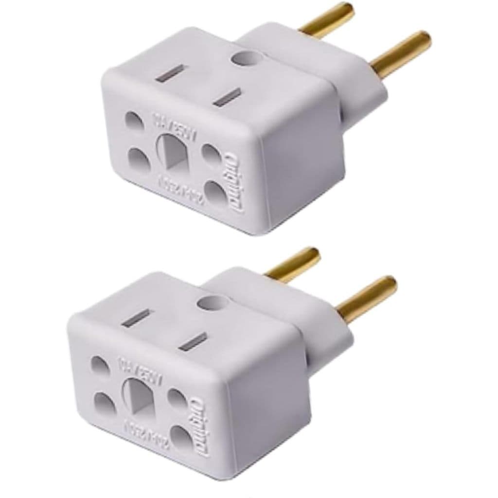 Kit 2 Adaptadores Tomadas Bob Esponja Benjamin 10A 20A Plug Pino Grosso 250v Plugue T Bivolt
