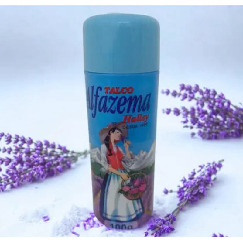 1 Frasco Talco Alfazema Original Halley 100 gr
