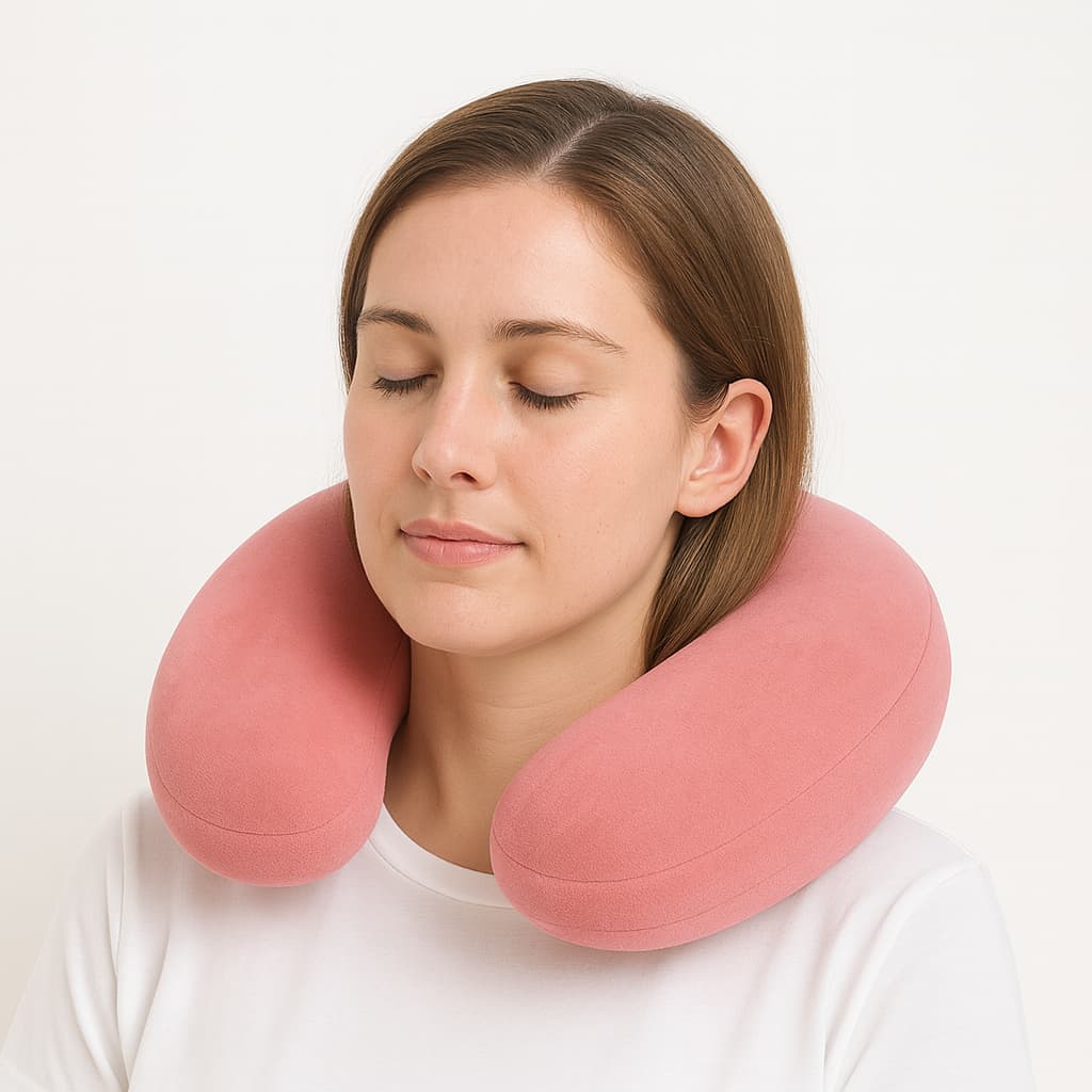 2- 10 Almofada De Pescoço travesseiro De Viagem confortável e macio