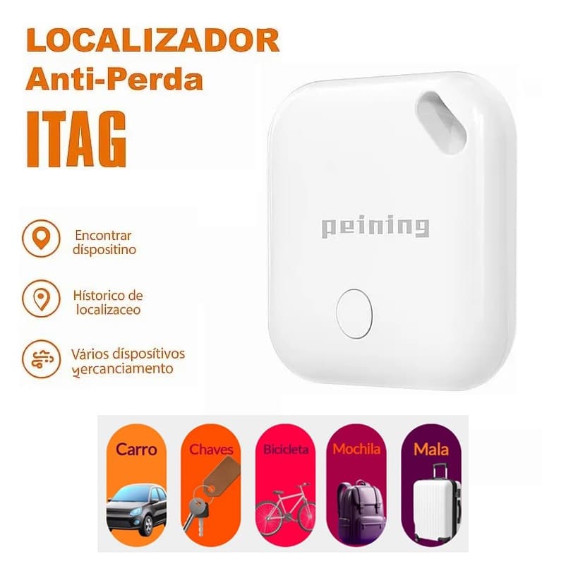 Localizador Anti-Perda Peining iTag S2 Bluetooth Rastreador Inteligente Para Chaves,Carteira e Bolsa