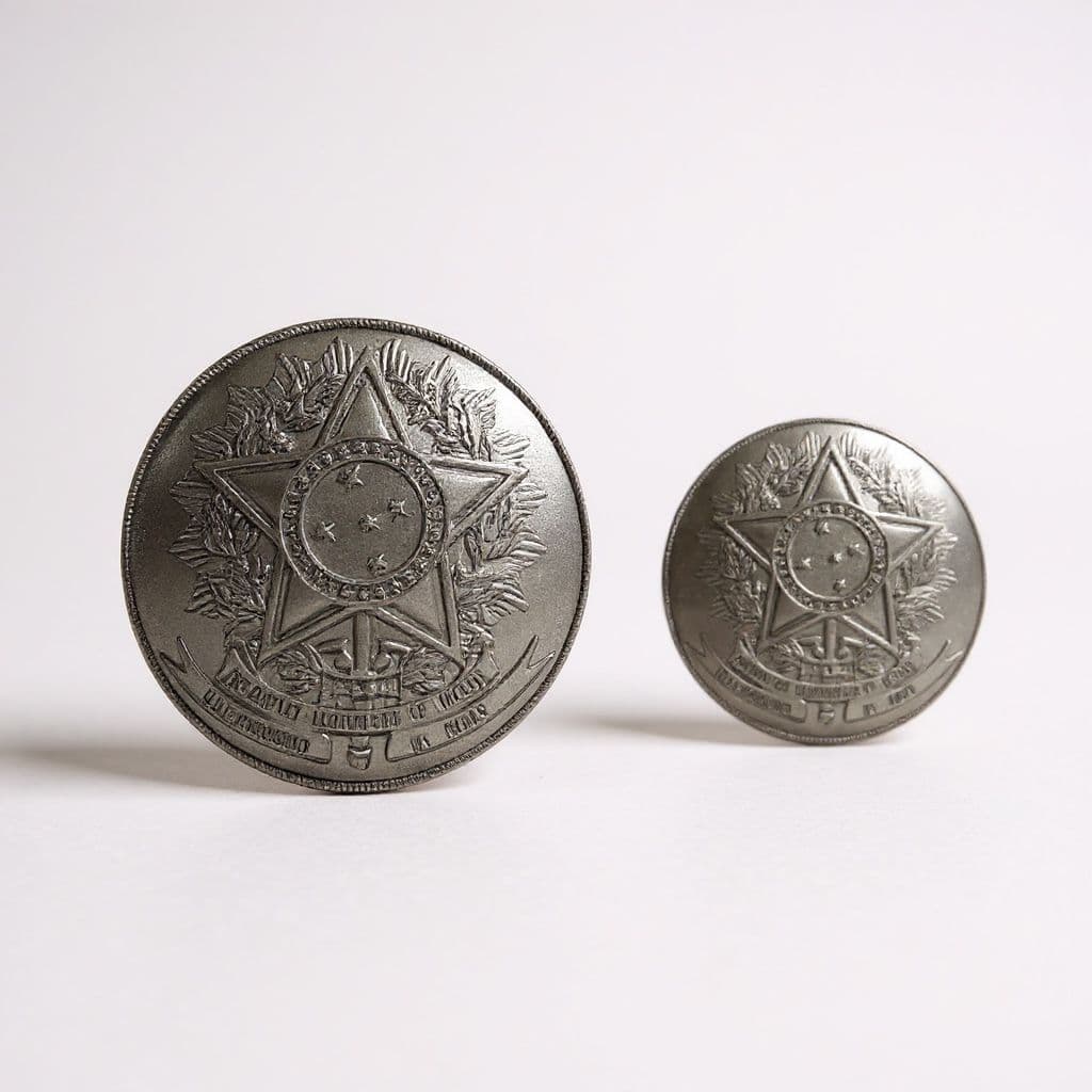 Par De Central  Republica Em Zamak Não Alpaca Para Traia