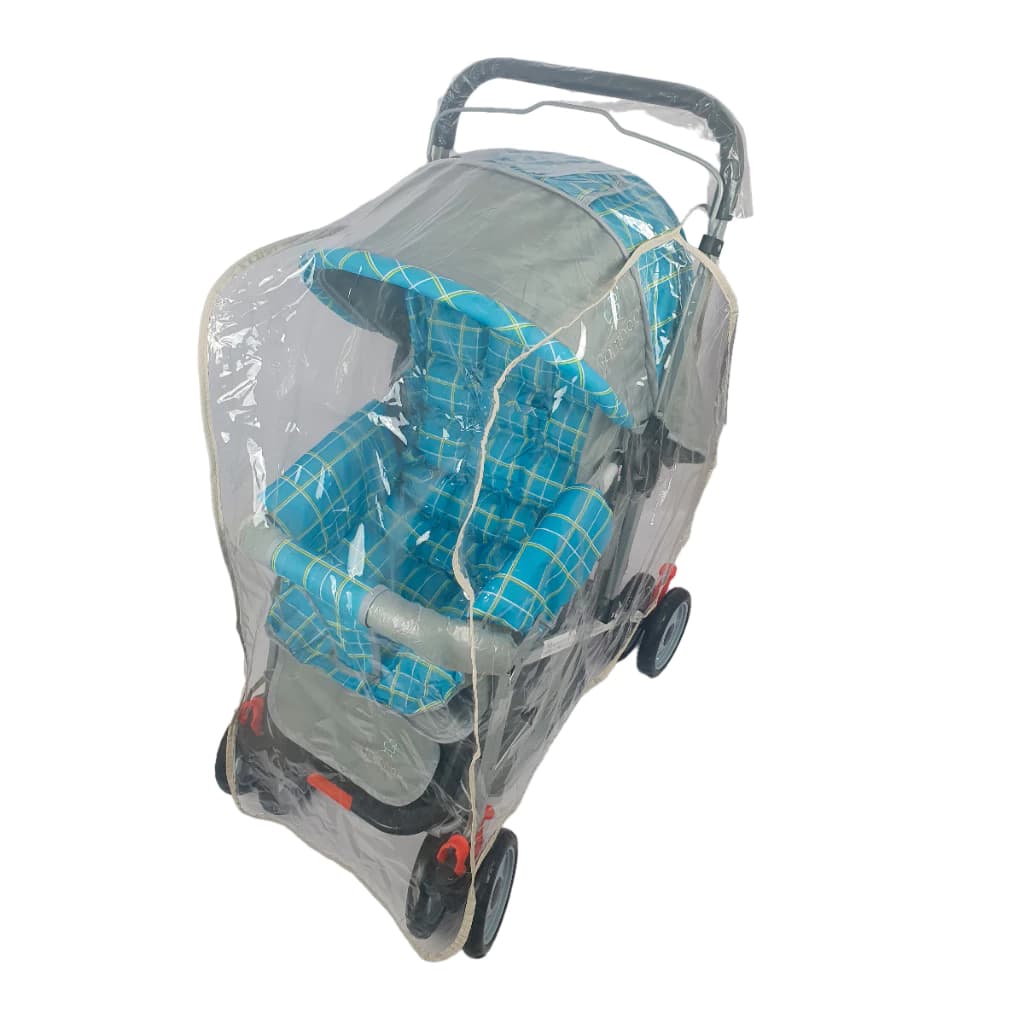 Capa Plástica Protetora Chuva para Carrinho de Bebê Universal