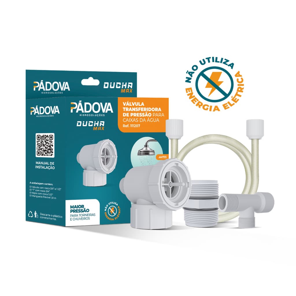Válvula Transferidora Alternadora de Pressão p/Caixas D'água DuchaMax