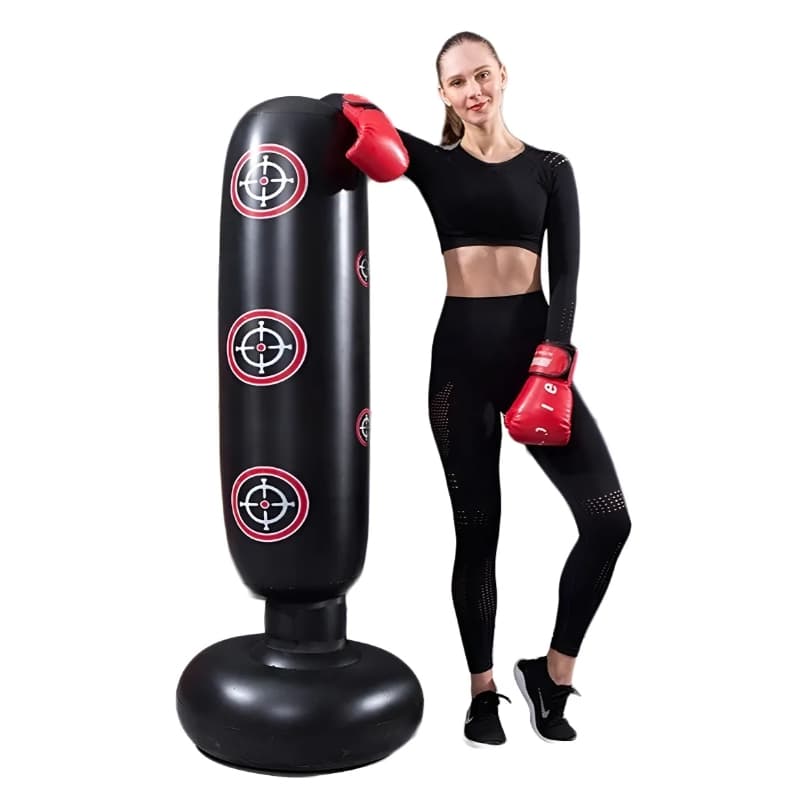 Saco De Pancadas Com Suporte Para Adultos Luta Torre Suporte Inflavel MG54