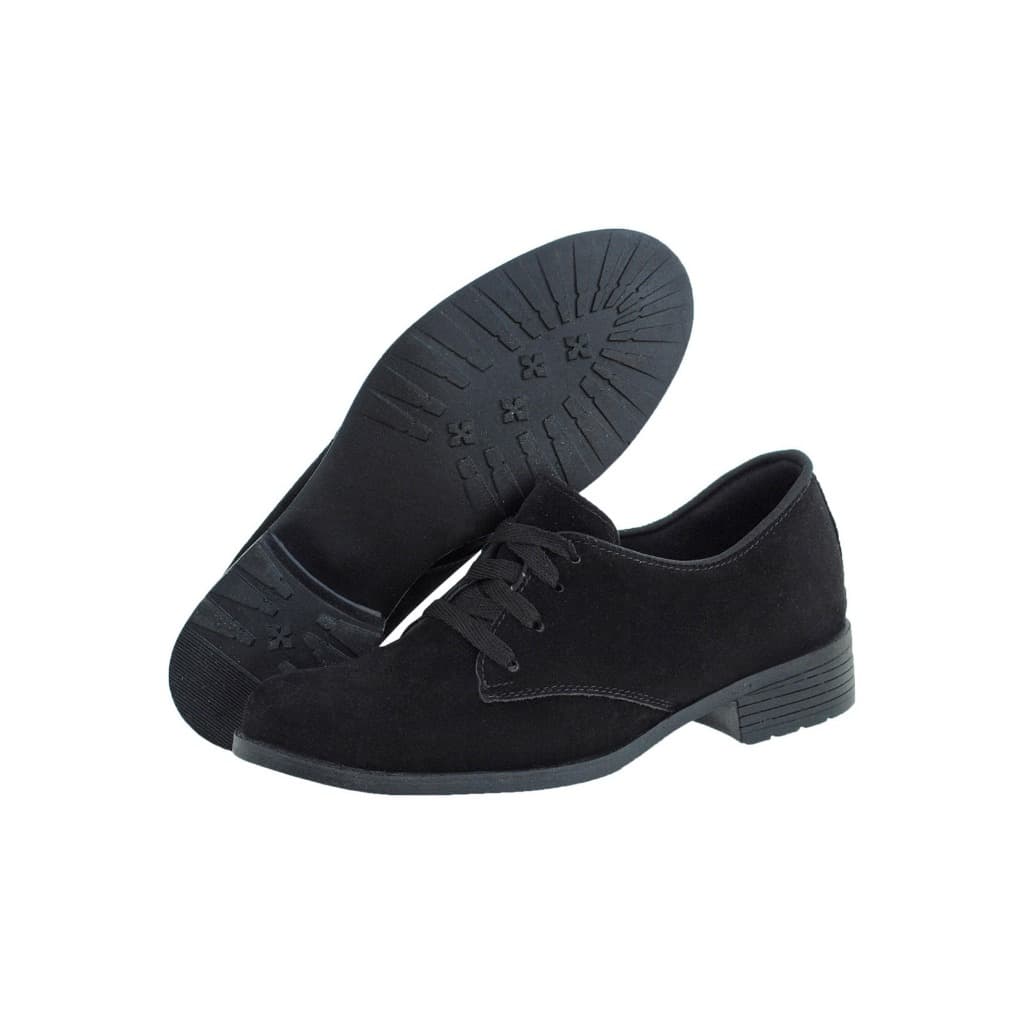 Oxford Feminino Social Sem Salto Crshoes Verniz Preto Oferta 1712