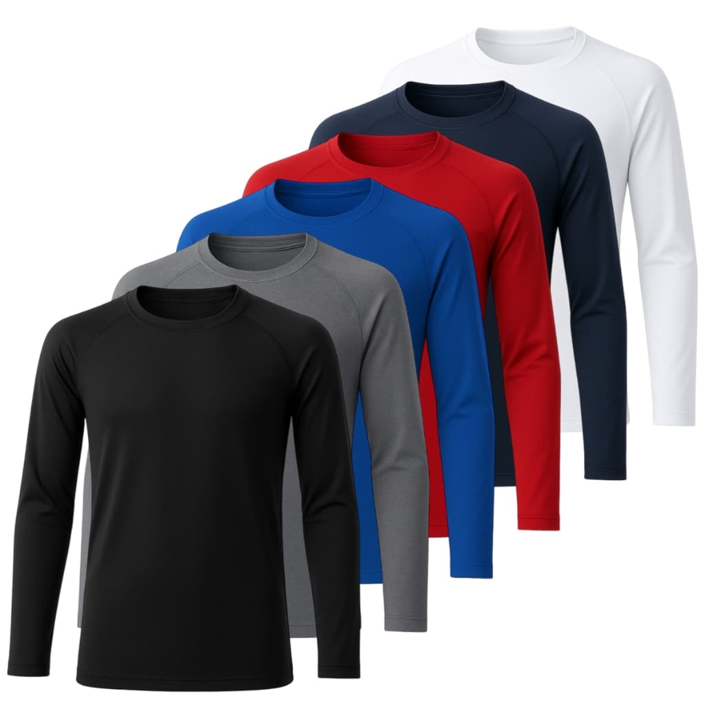 Camiseta Masculina Manga Longa Blusa Proteção Térmica Básica