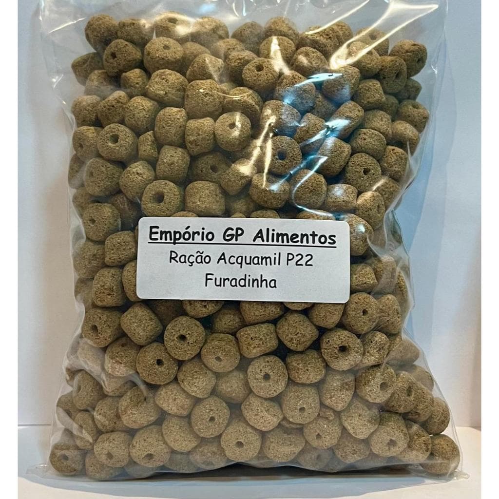 Ração Acquamil Furadinha Pesca P22 Pesqueiro Peixes - 1kg