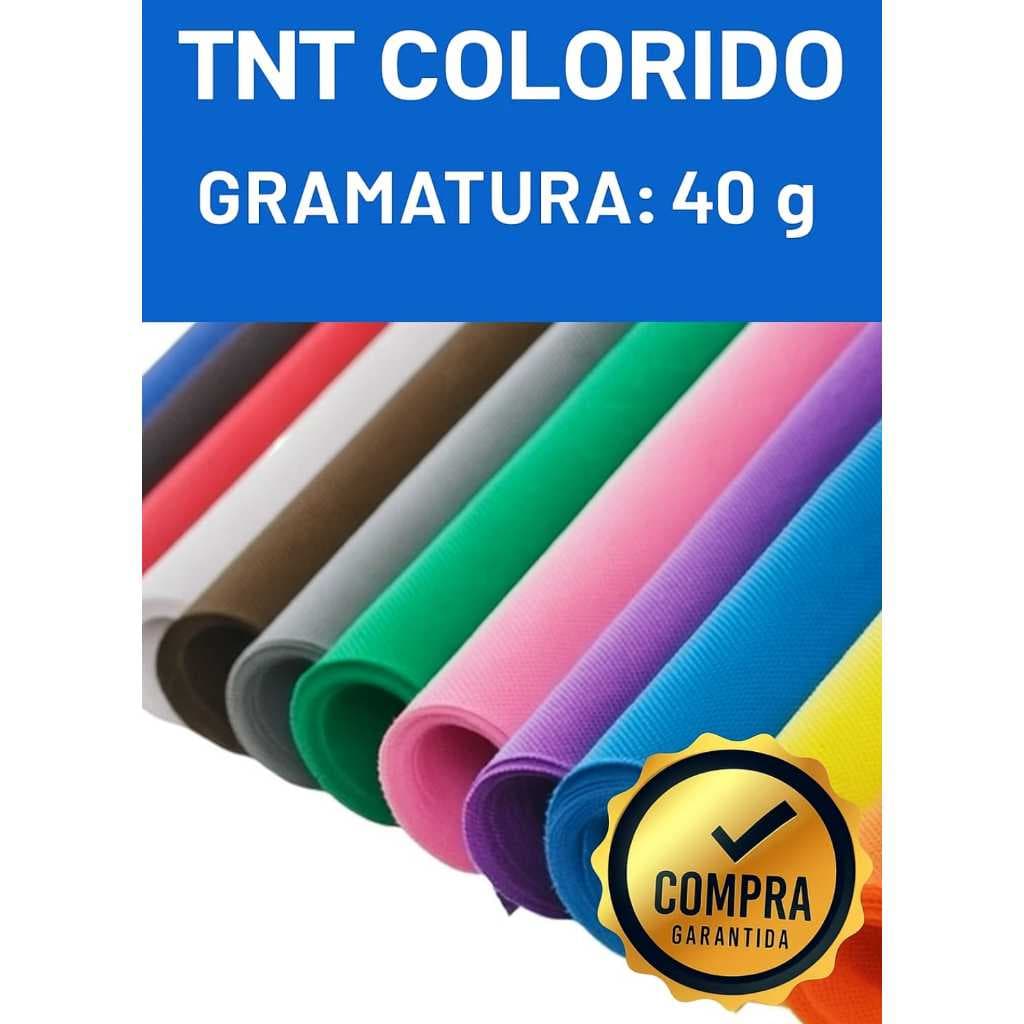 TNT Colorido 40g Festa Decoração -1,2, 3 ou 5 Metros (Escolha a Cor) largura 1,40mt
