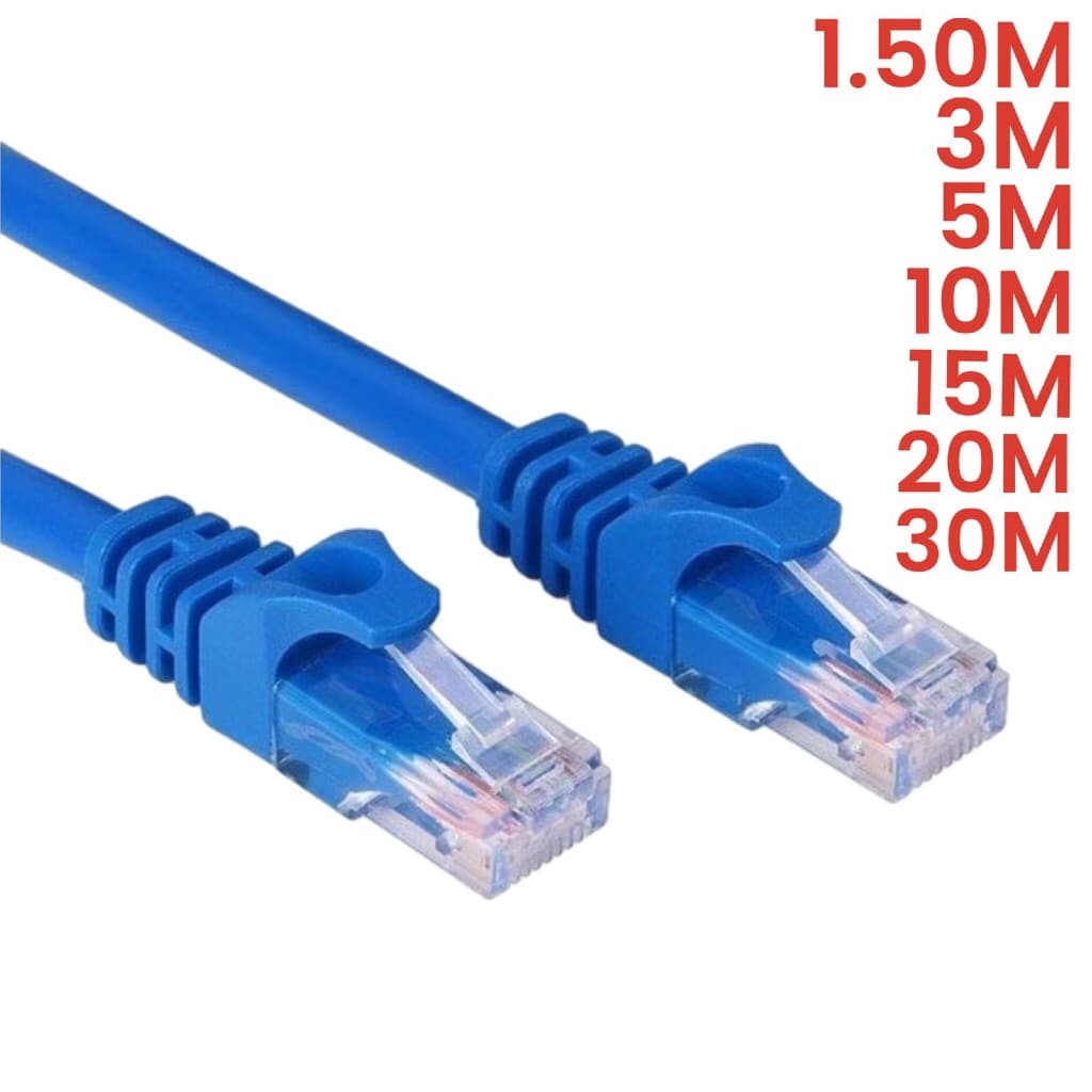 Cabo Rede Internet Rj45 Cat5 Lan Utp 1.50M 3M 5M 10M 15M 20M 30M
